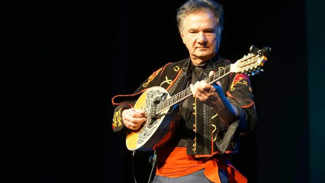 Mythos Greek band concert with stage lights